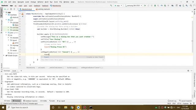 Dialog Box And Toast Messages: Kotlin & Android Studio - Solution Tips смотреть онлайн