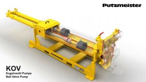 Поршневой гидравлический шламовый насос Putzmeister KOV с шаровыми клапанами