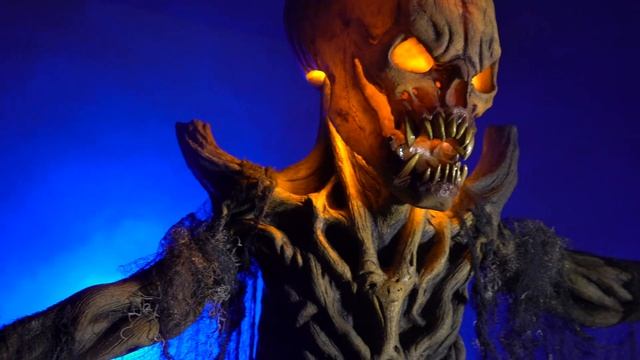 Pumpkin Stalker 8 Ft Halloween 2021 Display with Evil Jack-O-Lantern Animated Props смотреть онлайн