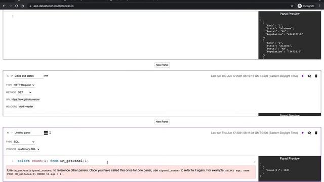 Making an HTTP request for CSVs and joining the results with SQL in DataStation смотреть онлайн