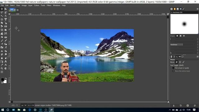 How To Add Background To PNG Image In GIMP смотреть онлайн