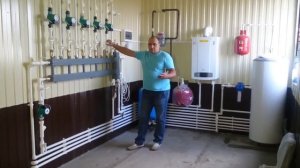 Комбинированная система отопления.  Гидрострелка в системе отопления.  Обвязка котельной.