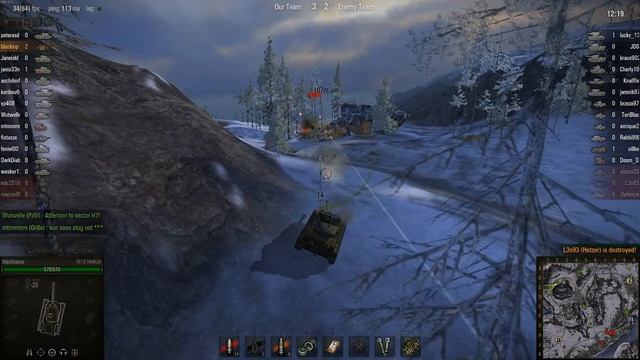 WOT: Arctic Region - M18 Hellcat - 10 frags - Top Gun, Sniper, Boelter' ... смотреть онлайн