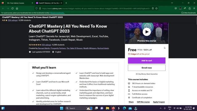 Get 100+ Free Udemy Courses Daily | Chatgpt, Java, Python, Excel, HTML, C++, Web Development | 2023 смотреть онлайн