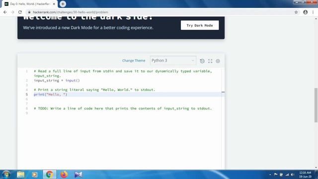 30 days of code hackerrank python | Day 0 смотреть онлайн