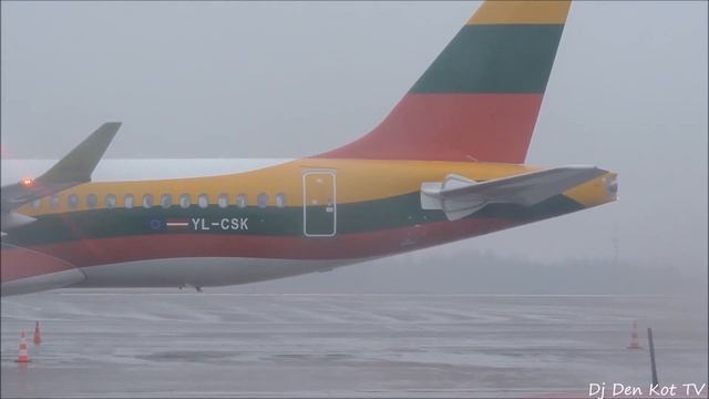 Air Baltic A220 *Lithuanian Flag* in Vilnius Airport смотреть онлайн