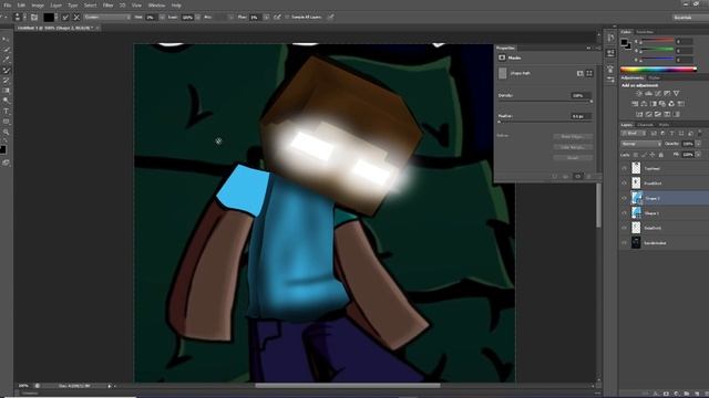 FNF Herobrine Photoshop Speed Edit | Friday Night Funkin Mod смотреть онлайн