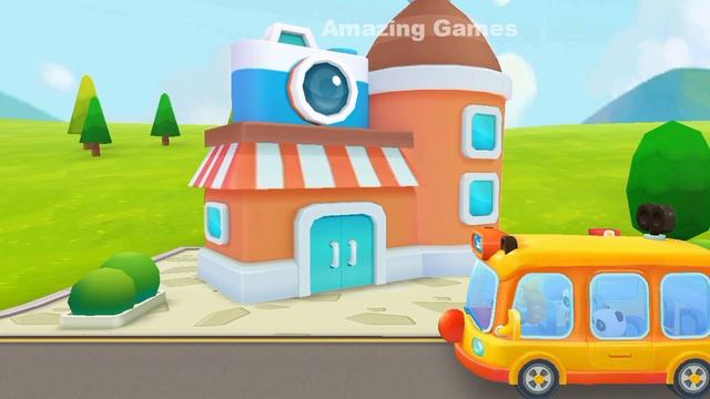 Little Panda School Bus | Baby Panda Go Shopping | Kids Cartoon Games | Kids Videos | BabyBus Game смотреть онлайн