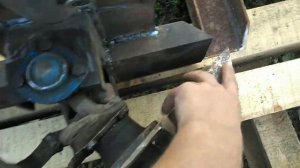 Узел перелома и рулевое управление для"МУТНОГО ТРАКТОРА"  переломка. Мой вариант.