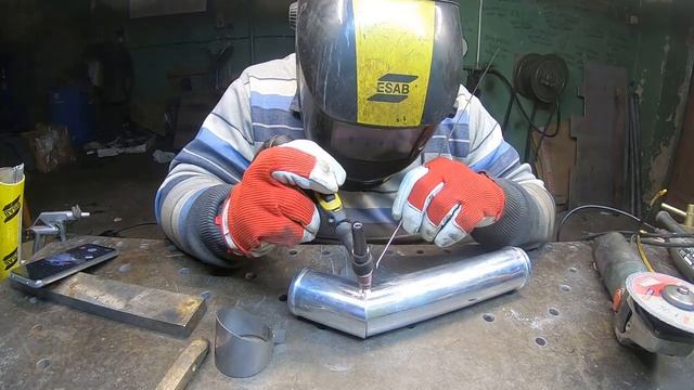 Сварка алюминиевой трубы, впускная система смотреть онлайн