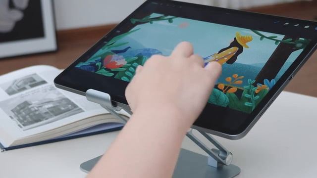 UGREEN Tablet Phone Stand Aluminum iPad Stand For iPad Pro iPhone Xiaomi Tablet Support Laptop Stan смотреть онлайн