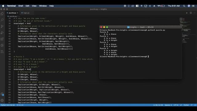 Harvard CS50 AI with Python 2020: Knights смотреть онлайн