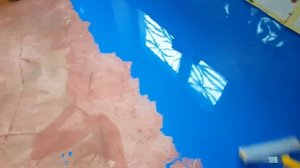 Цветной наливной пол