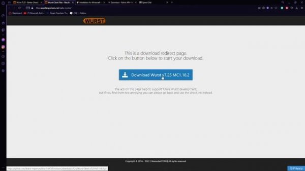 How to download and install Wurst Client! *1.18.2* (FIXED!!)