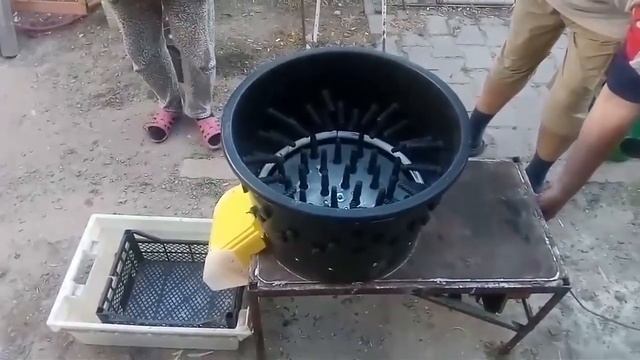 Перосъемная машина своими руками! смотреть онлайн