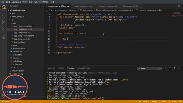 TANYA ANGULAR: BIKIN SIDENAV MATERIAL DESIGN смотреть онлайн