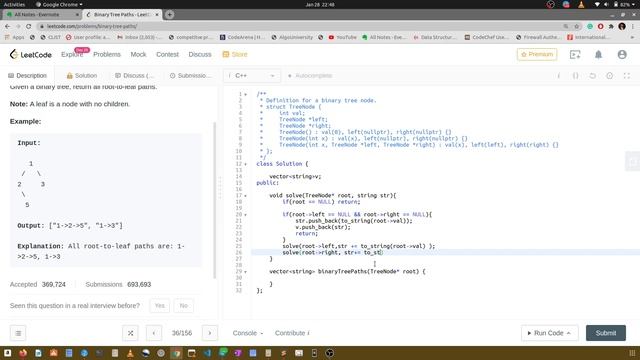 Binary Tree Paths || Print all path from Root to leaf Node of a Binary Tree || Binary Tree || DSA смотреть онлайн