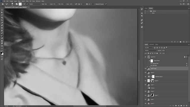 Restore Old Photo. Restoration And Colorization. (Timelapse)