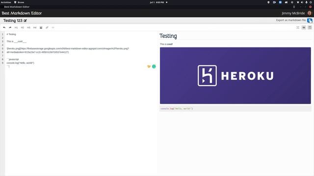 Best Markdown Editor Demo смотреть онлайн
