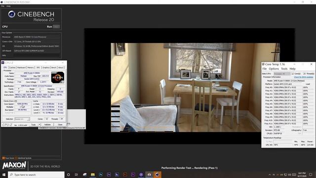 Ryzen 9 3900X Undervolting | 4.3GHZ At 1.2250V | Cinebench R20