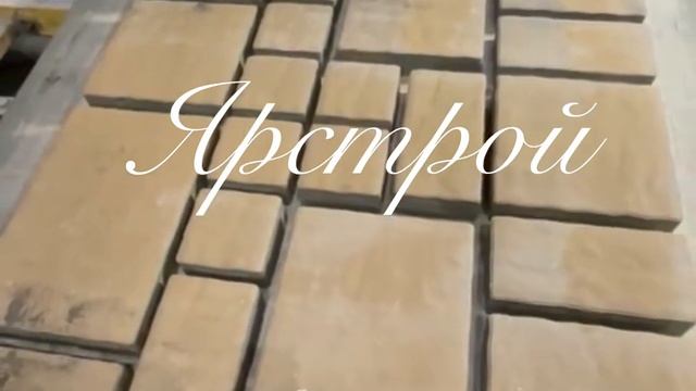 Вибропресс MY 8042 Липецкая область, п. Ярлуково производство тротуарной плитки COLORMIX