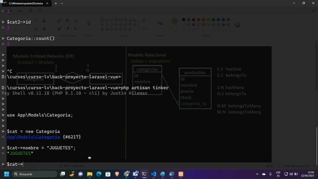 8 Desarrollo Web Laravel y Vue Proyecto día 3 Base de Datos Migraciones 1 N y N M copia смотреть онлайн