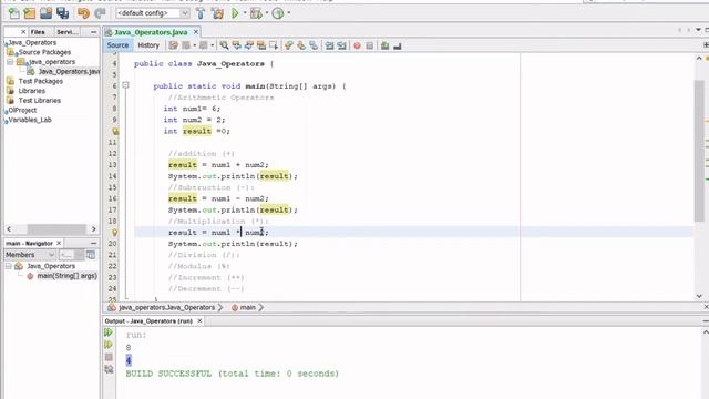 Java Video 4: Java Arithmetic Operators смотреть онлайн