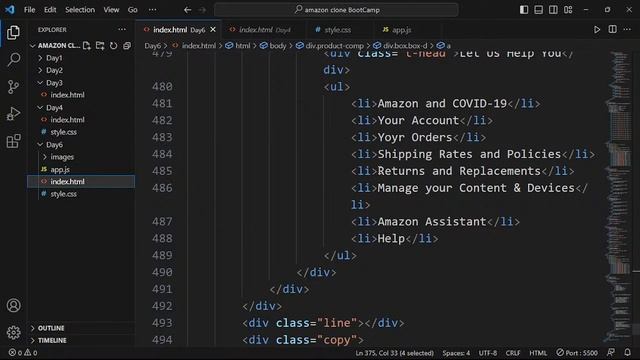 Amazon Clone Using HTML, CSS, JS | JS | Code Sprint смотреть онлайн