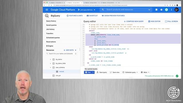 Core Concepts | BigQuery: Converting normalized datasets to alternative schema смотреть онлайн