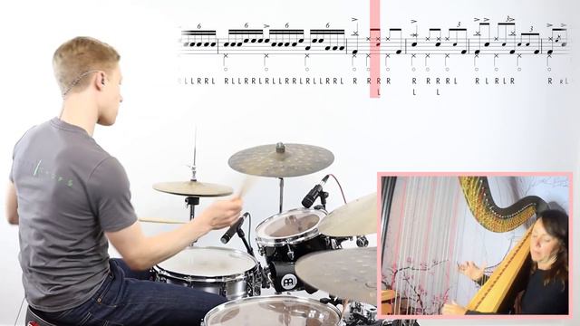 'Suburbia' – Free Jazz Fusion Drum Play-along Track and Transcription смотреть онлайн