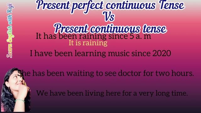 Present perfect continuous tense । past continuous tense । present continuous tense। learn English смотреть онлайн