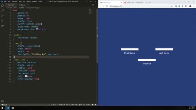 Simple Text Input Effects - CSS Transition смотреть онлайн