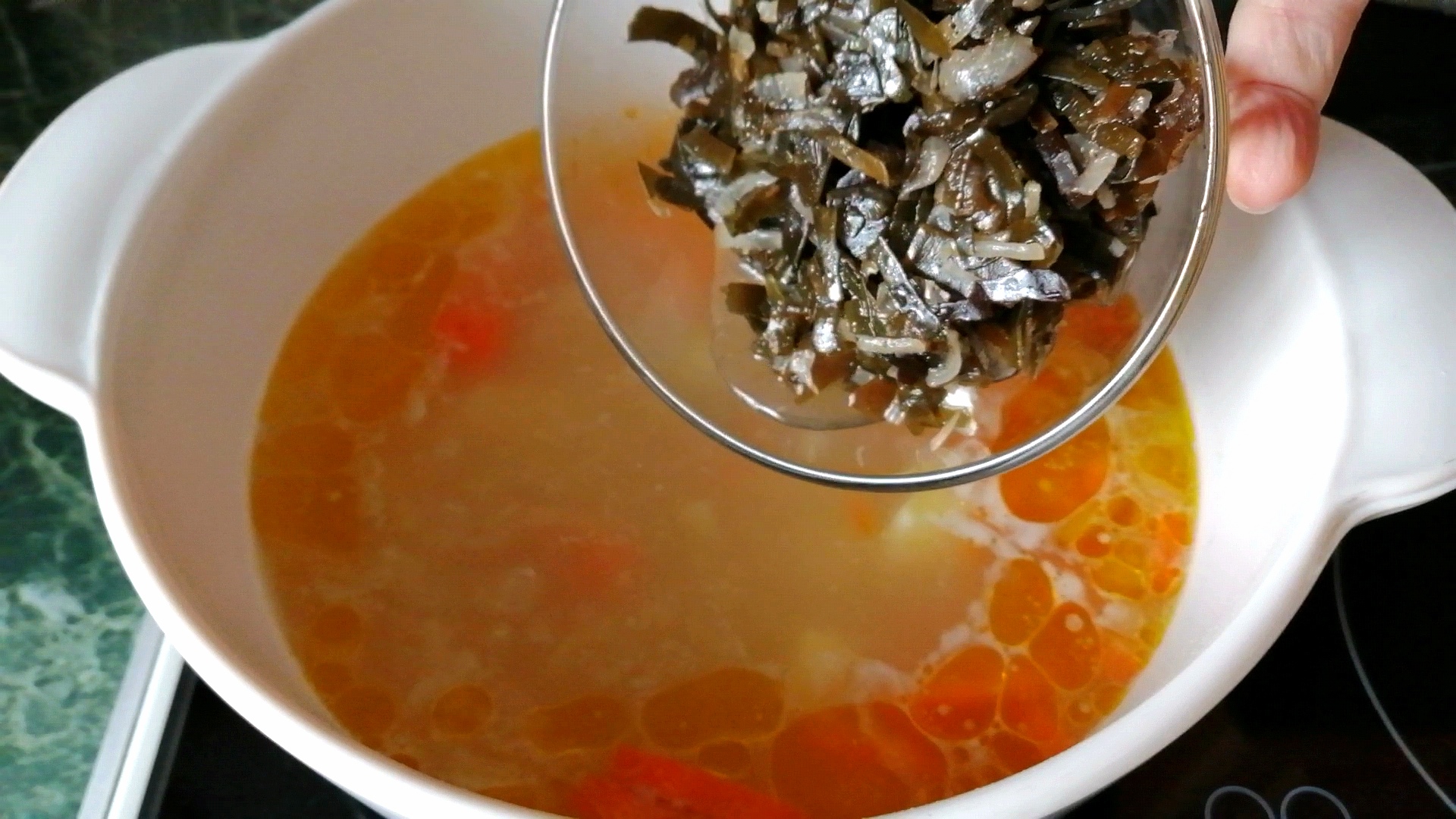 СУП с морской капустой! Быстрый и аппетитный! смотреть онлайн