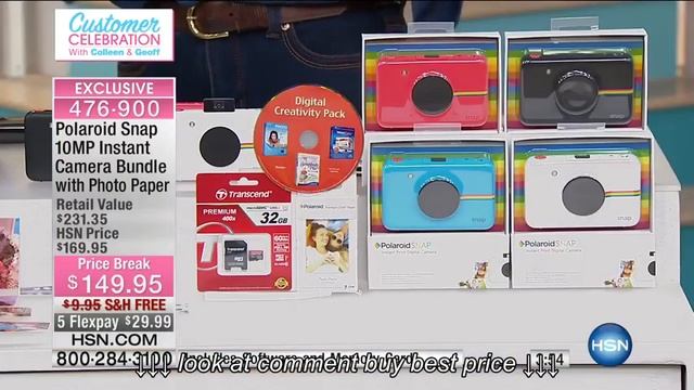 Polaroid Snap 10MP Instant Camera Bundle w Photo Paper смотреть онлайн