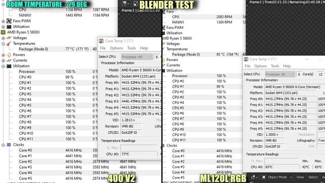 Deepcool 400 V2 vs Cooler master ML120 | Ryzen 5600x смотреть онлайн