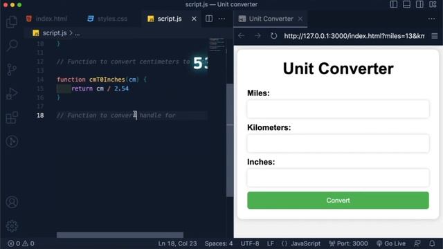 How to Build a Unit Converter with JavaScript: Convert Miles, Kilometers, and Inches #javascript смотреть онлайн