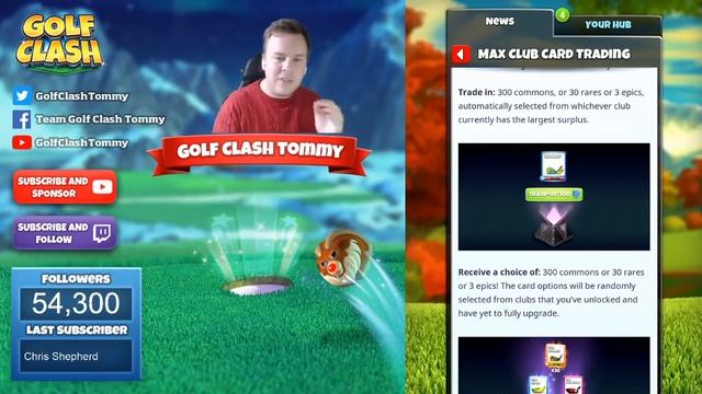 Golf Clash Announcement, Max Club Card Trading - Finally a use for the Extra Club Cards! смотреть онлайн