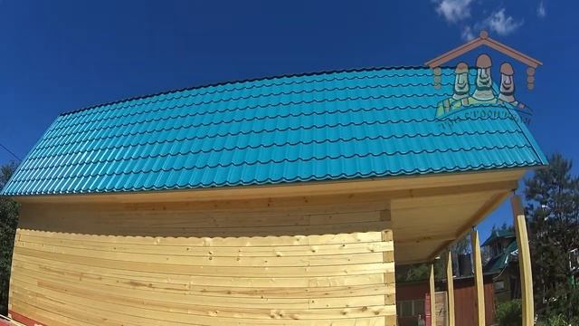 Видео отзыв о компании "Три Строителя" ||| Строительство дома из бруса 6х9 метров смотреть онлайн