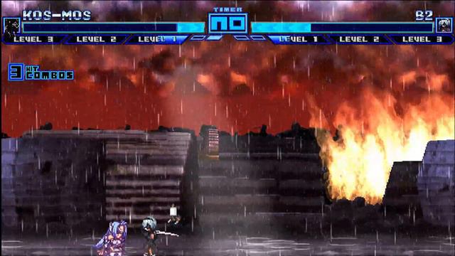 2B vs KOS-MOS (NieR: Automata vs XenoSaga) | JUS | Mugen смотреть онлайн