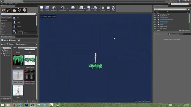 Unreal Engine 4 2D Game Creation with Paper2D Part 3 - Using Sprites to Create your Level смотреть онлайн