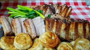 Свиные рёбра к Рождественскому столу, цыганка готовит. Gipsy cuisine.