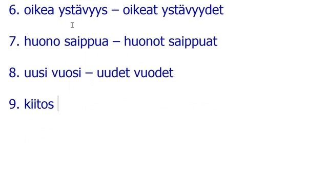 Sanatyypit 3. ТИПЫ СЛОВ В ФИНСКОМ ЯЗЫКЕ. смотреть онлайн
