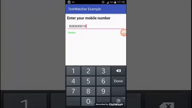 How to keep watch on EditText content while user inputs data? Android TextWatcher Widget Demo App смотреть онлайн