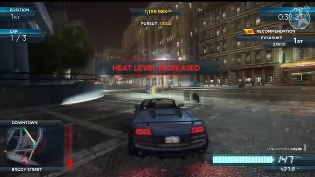 NFS Most Wanted - Crush Hour with my Audi R8 смотреть онлайн