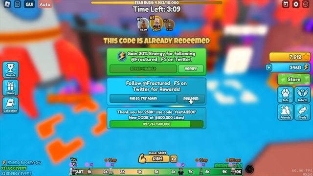 Roblox Yeet A Friend New Codes July 2023 смотреть онлайн