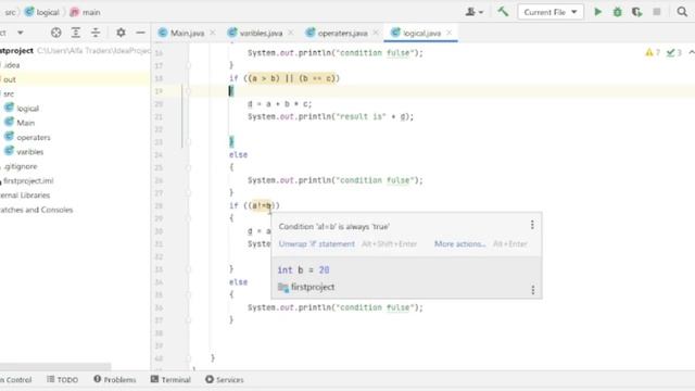 Java Logical Operators, Java Increment & Decrement & Java Prefix and Postfix operators смотреть онлайн