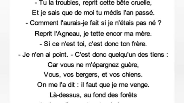 le loup et l'agneau🦊🐑 poésie jean de la fontaine смотреть онлайн