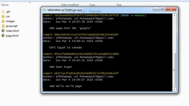 8 مراجعة سجل التحديثات داخل المخزن مع جيت show repository log with git смотреть онлайн
