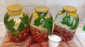 Компот из крыжовника с лимоном и мятой МАХИТО