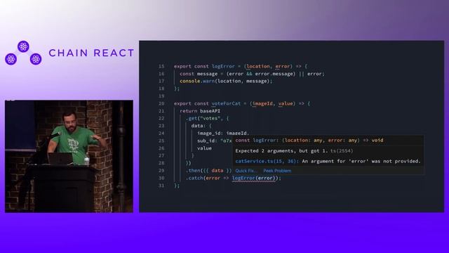 Chain React 2019- Alex Hinson- LT- Convert a React Native Project to Typescript in 10 Minutes смотреть онлайн